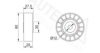 AUTEX 641645 Tensioner Pulley, v-ribbed belt